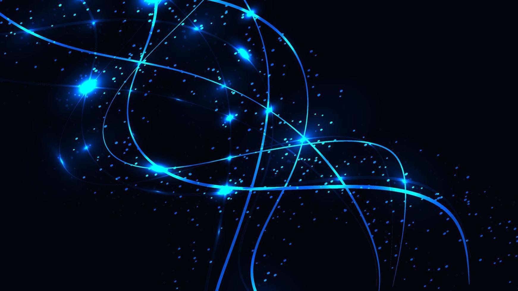 abstrato azul lindo digital moderno mágico brilhante energia elétrica laser textura neon com linhas e listras de ondas, fundo vetor