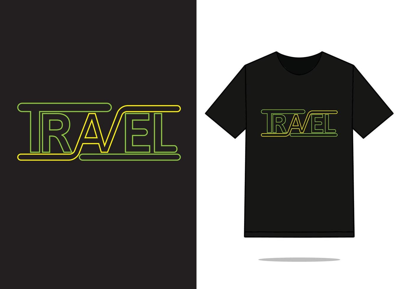 design de camiseta de viagem, arquivo vetorial livre. vetor