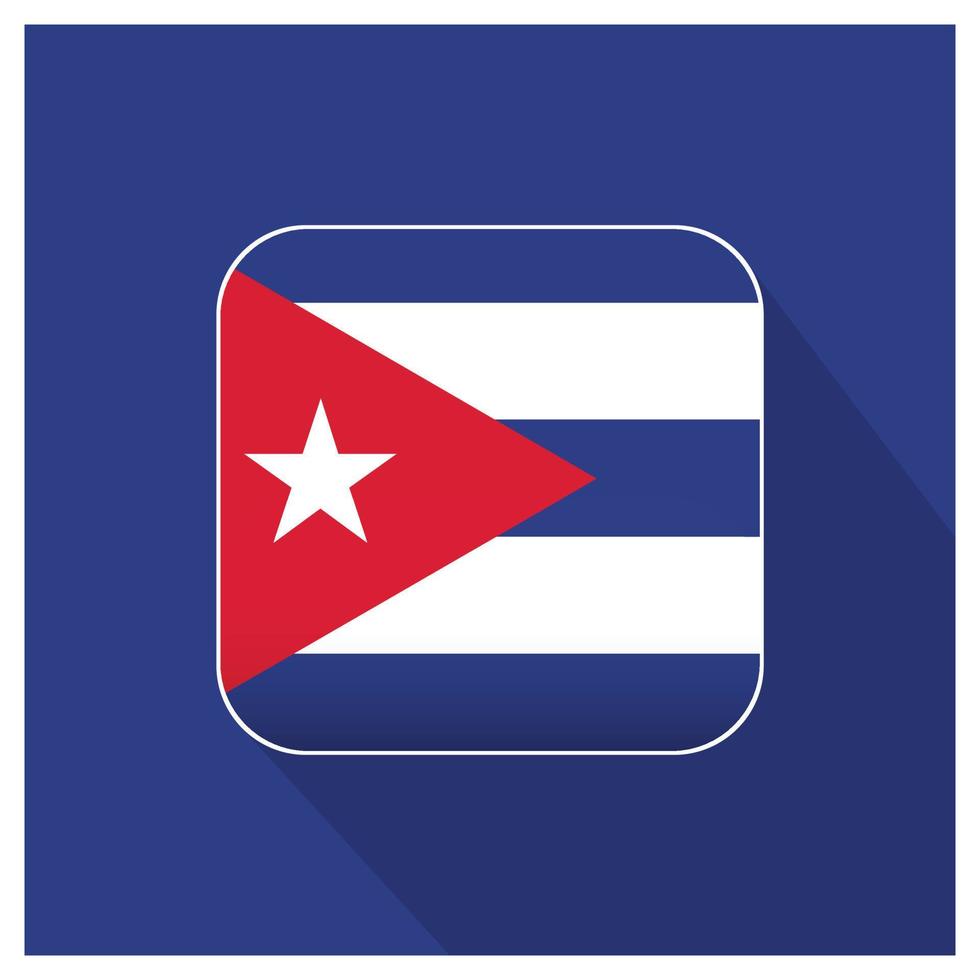 vetor de design de bandeira de cuba