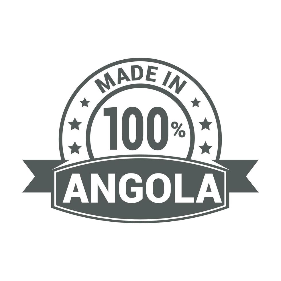 vetor de design de selo angola