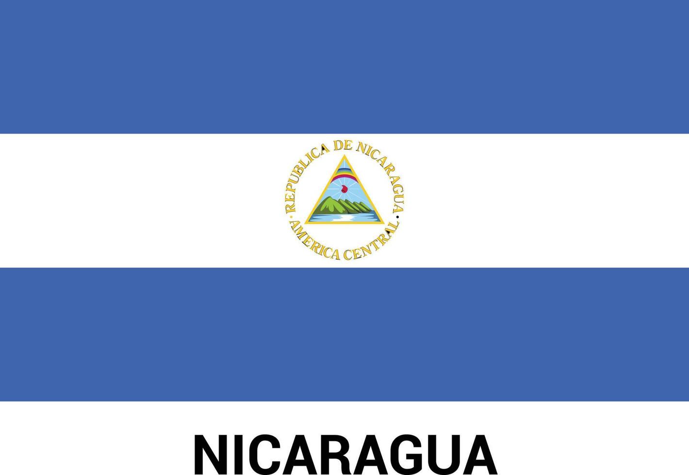 vetor de design de bandeiras da nicarágua