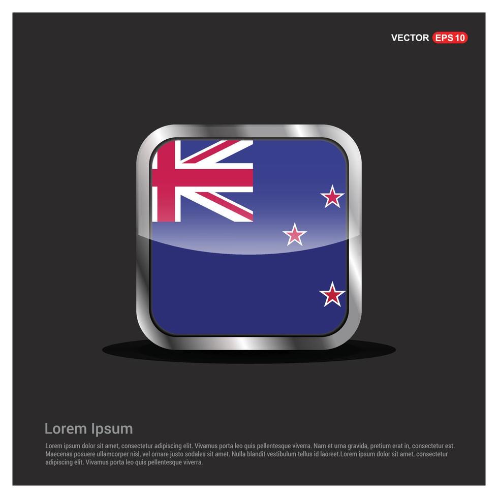 vetor de design de bandeira da nova zelândia