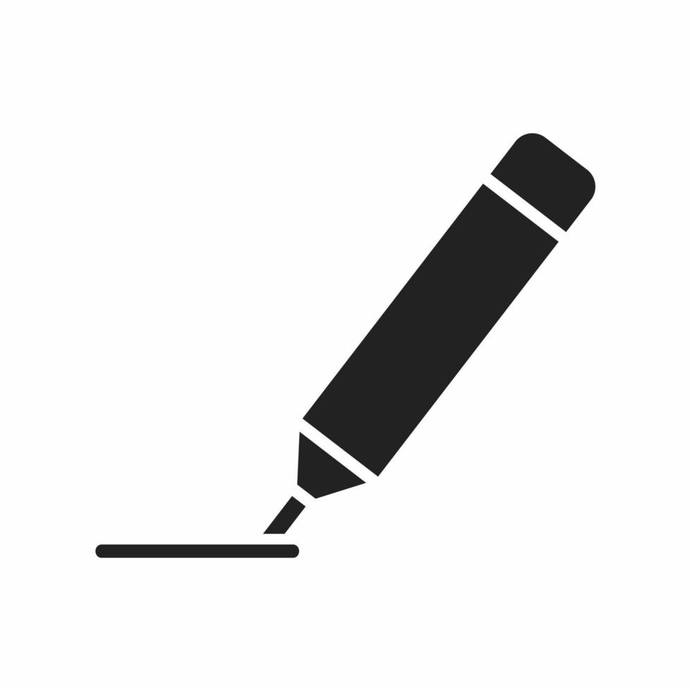 ícone de estilo simples do marcador vetor