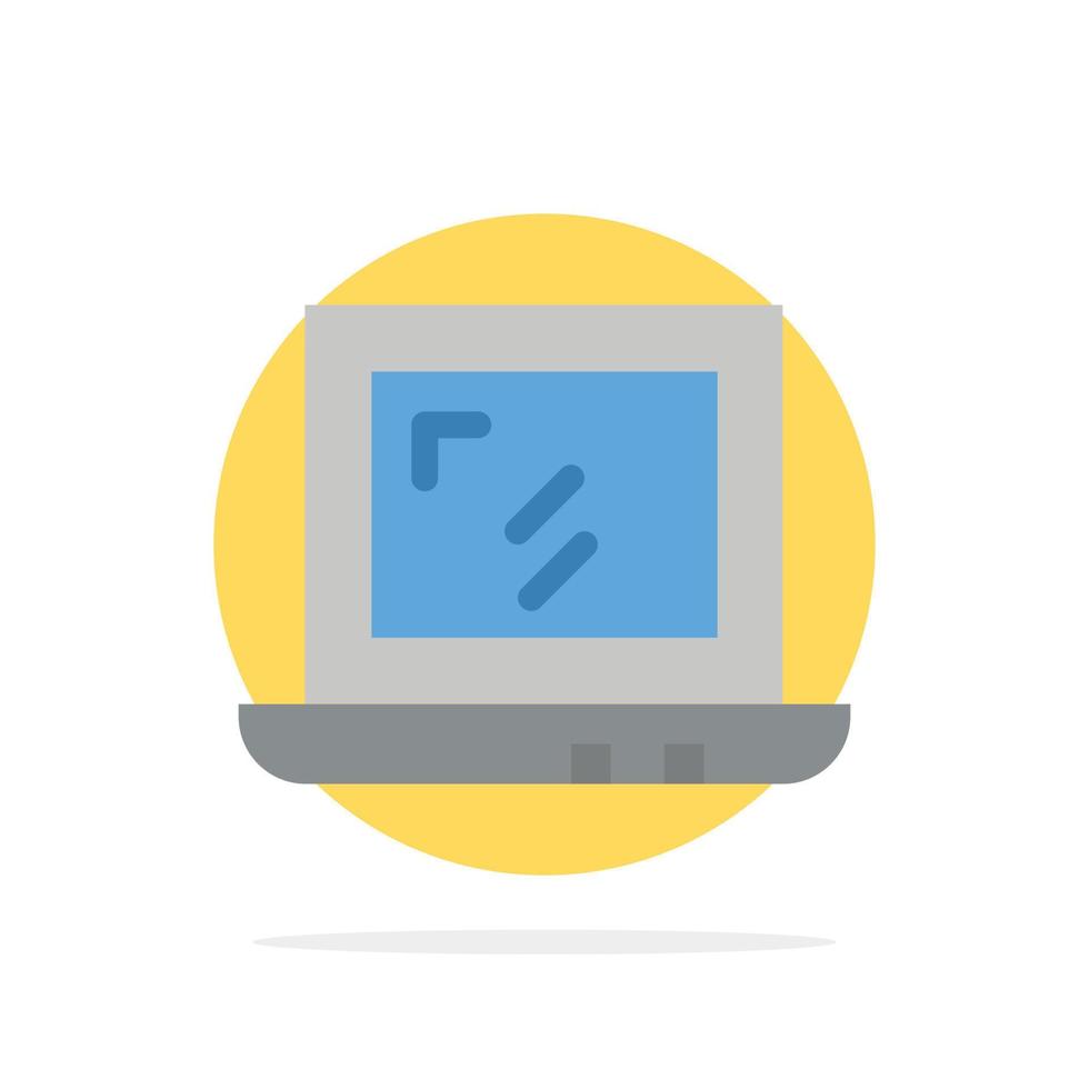 ícone de cor plana de fundo de círculo abstrato de design web vetor