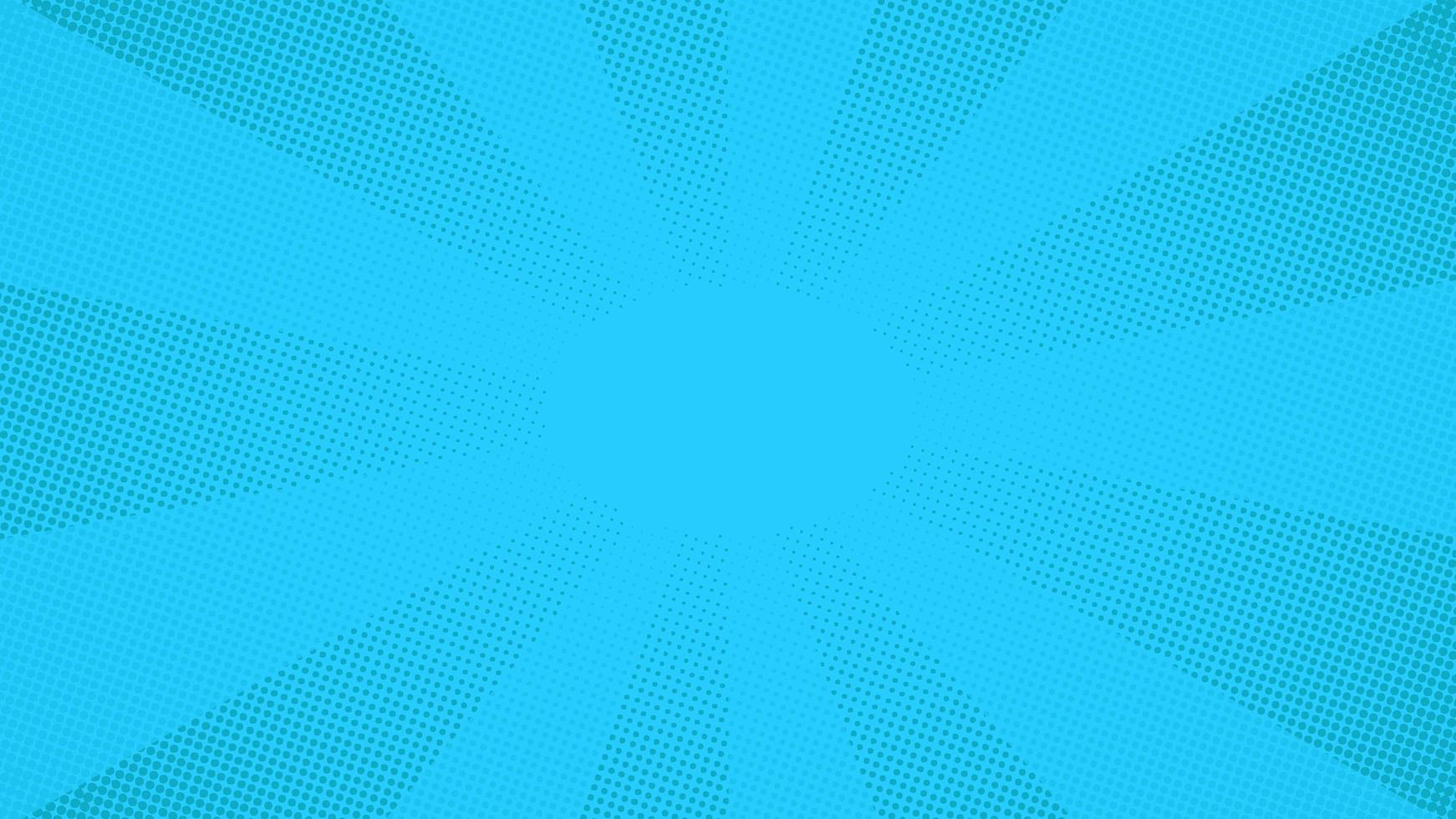 fundo azul pop art com pontos de meio-tom vetor
