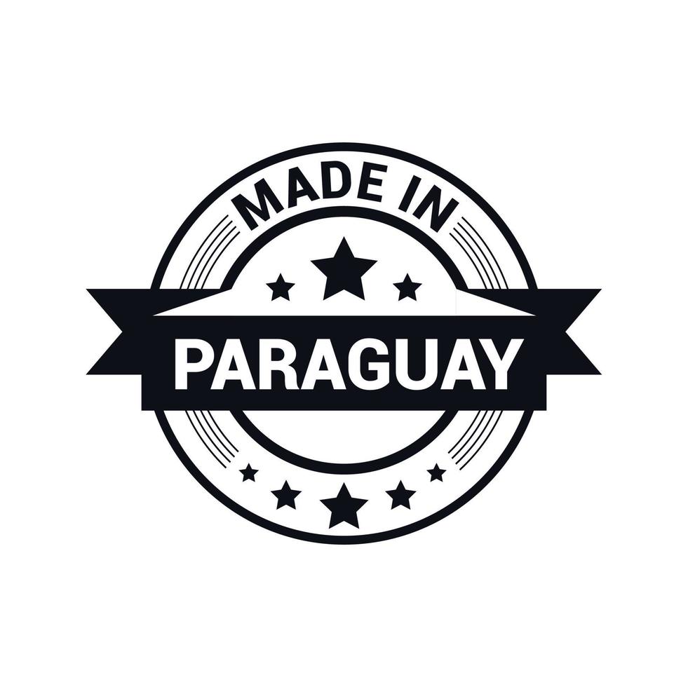vetor de design de selo paraguai