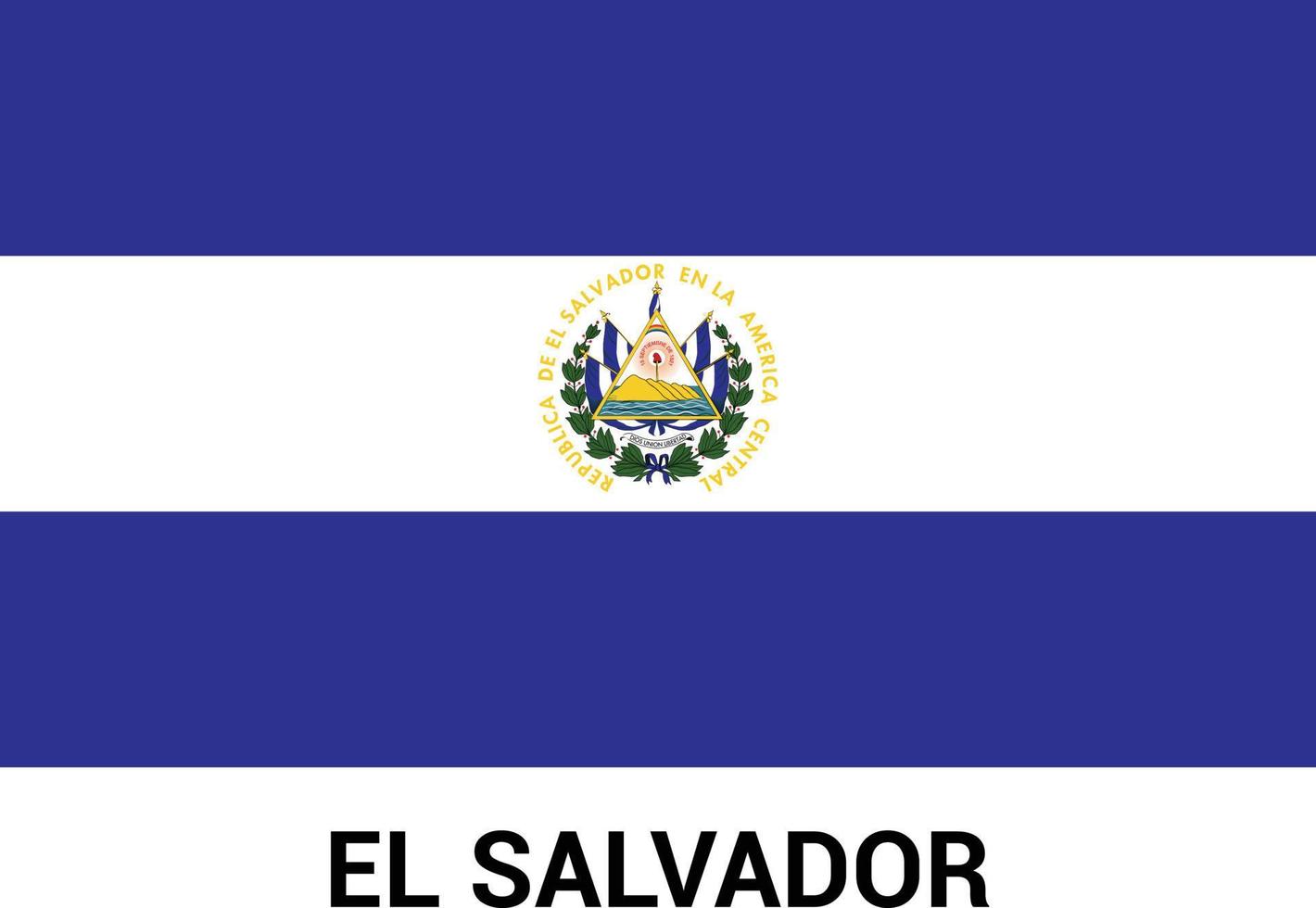 vetor de design de bandeira de el salvador