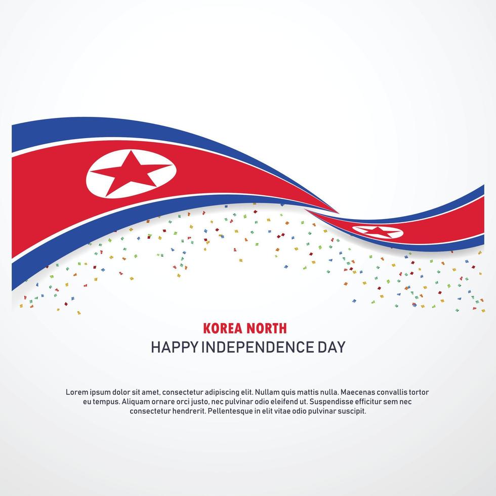 fundo de feliz dia da independência da coreia norte vetor