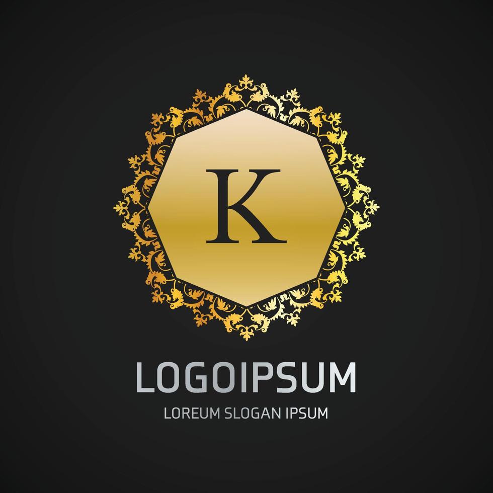 design de logotipo alfabético com design elegante e vetor de tipografia