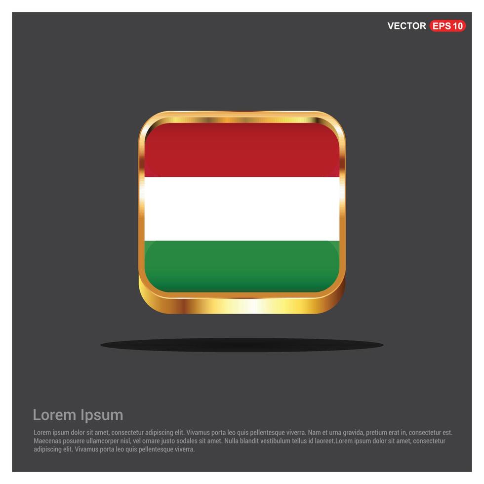 vetor de design de bandeira da Hungria