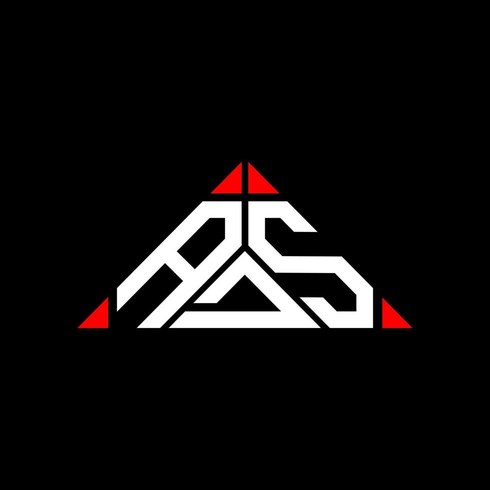 design criativo do logotipo da carta de anúncios com gráfico vetorial, logotipo simples e moderno de anúncios em forma de triângulo. vetor