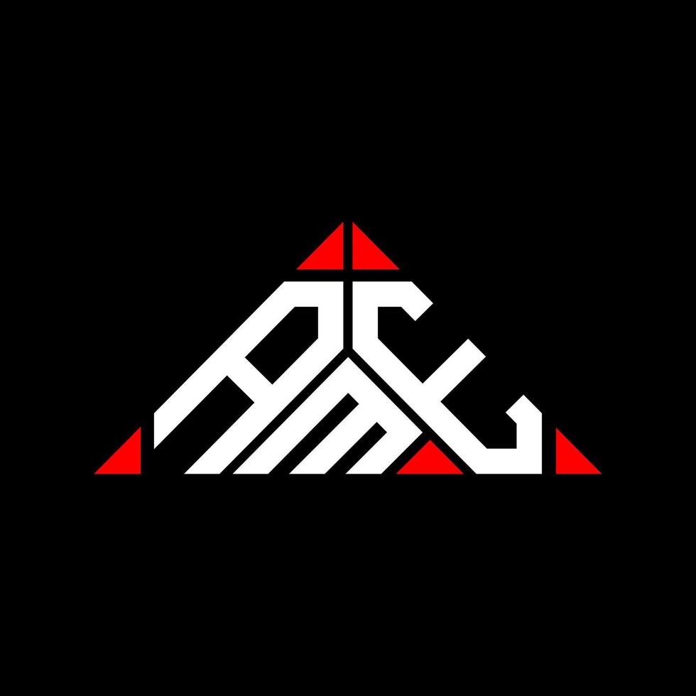 ame letter logo design criativo com gráfico vetorial, ame logotipo simples e moderno em forma de triângulo. vetor
