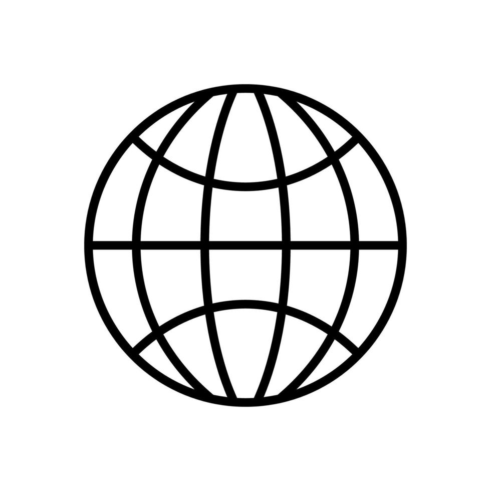 modelos de design de vetor de ícone do globo