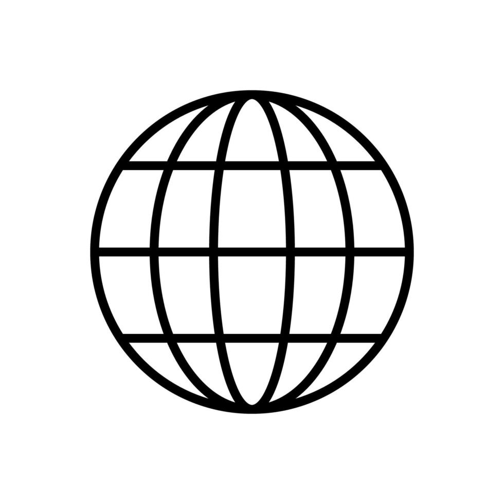 modelos de design de vetor de ícone do globo
