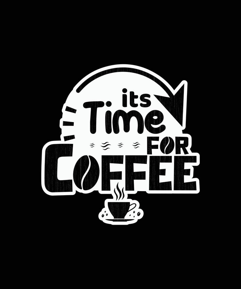 aqui está o meu novo design de t-shirt de café. vetor