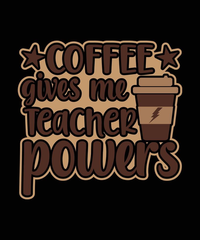 aqui está o meu novo design de t-shirt de café. vetor