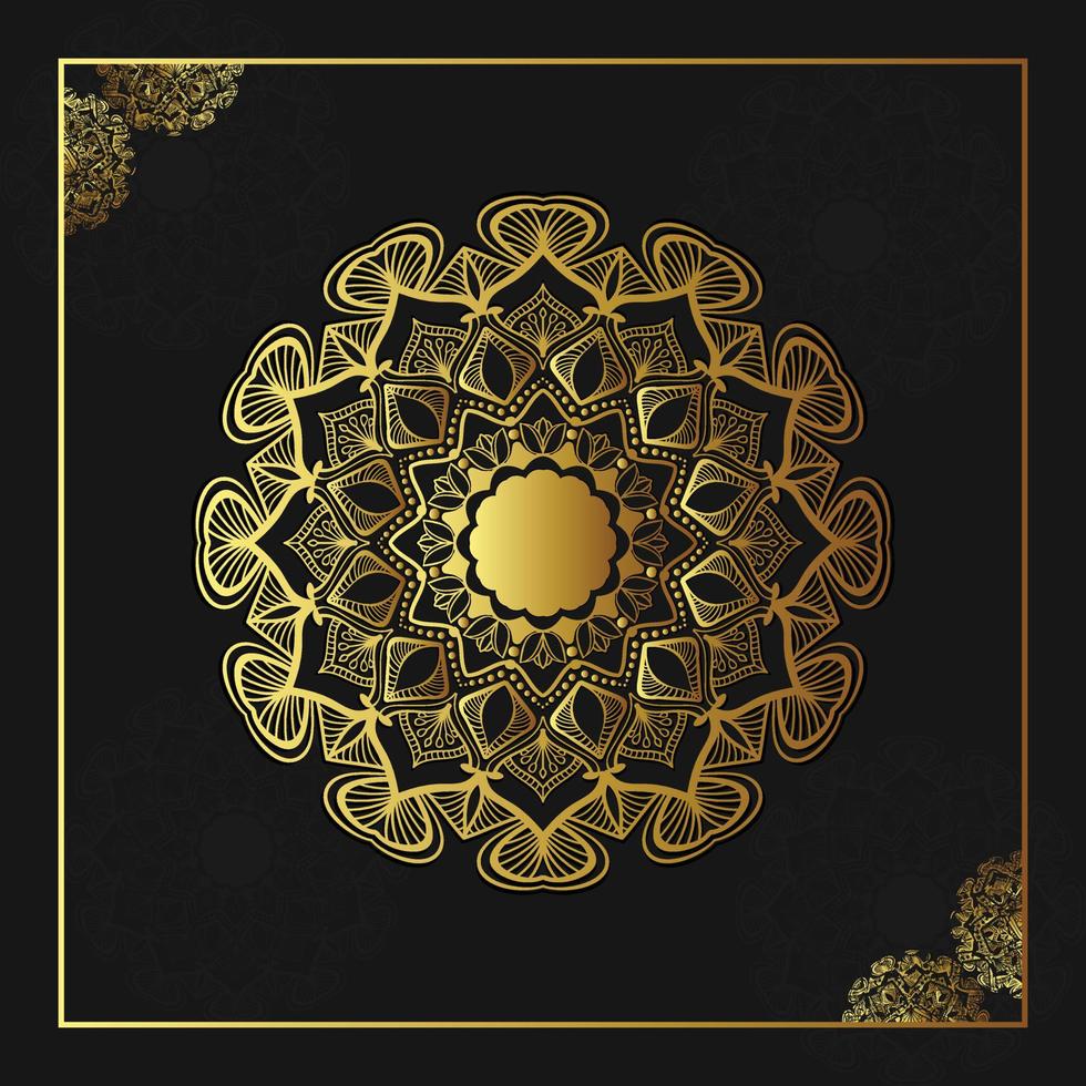 ilustração de design de mandala ornamental de luxo vetor