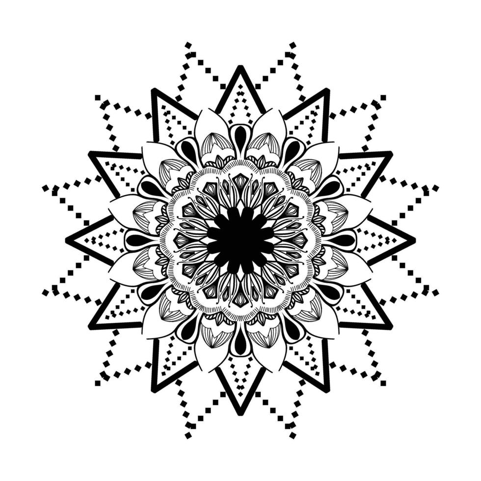 ilustração de design de padrão de mandala elegante vetor