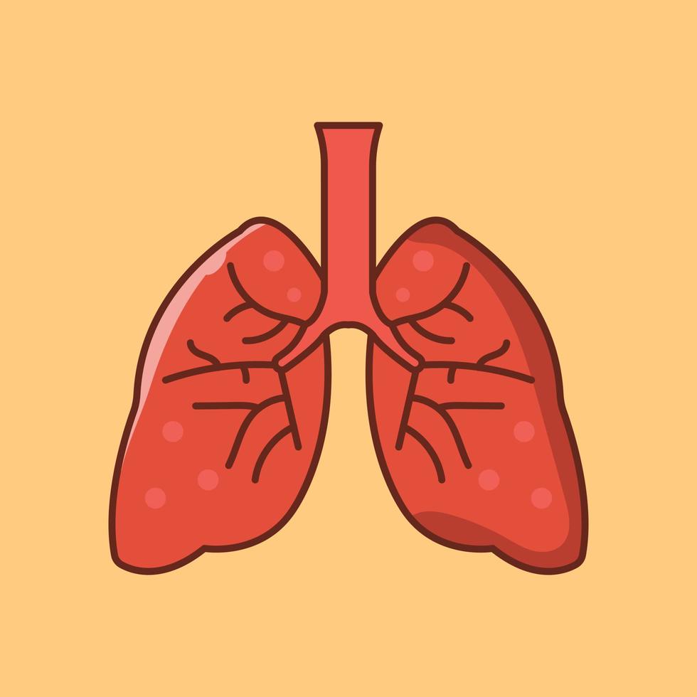 ilustração vetorial de pulmão em ícones de símbolos.vector de qualidade background.premium para conceito e design gráfico. vetor