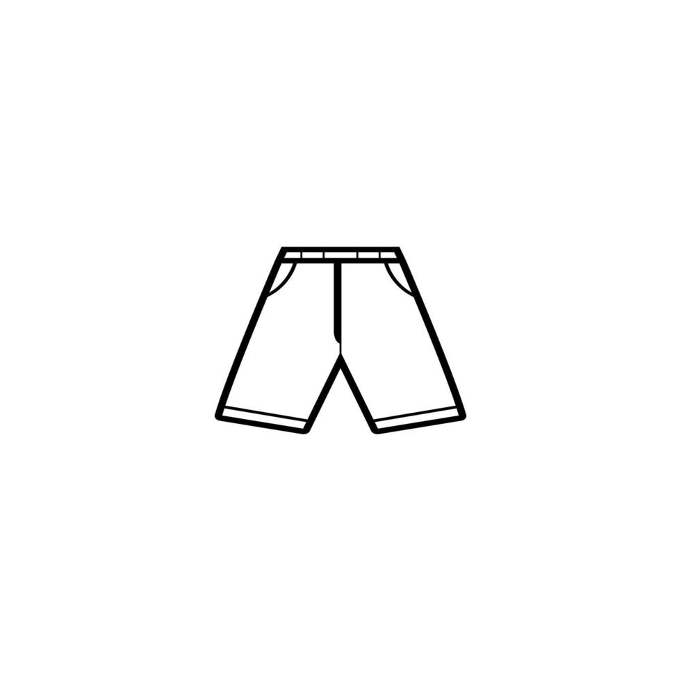 ilustração de design de logotipo de vetor de ícone de calças