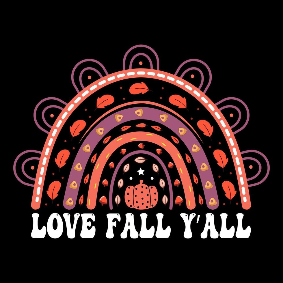 love fall yall camiseta grátis, design de camiseta de dia de ação de graças, camiseta de dia de peru, feliz ação de graças, vetor de peru, feliz outono