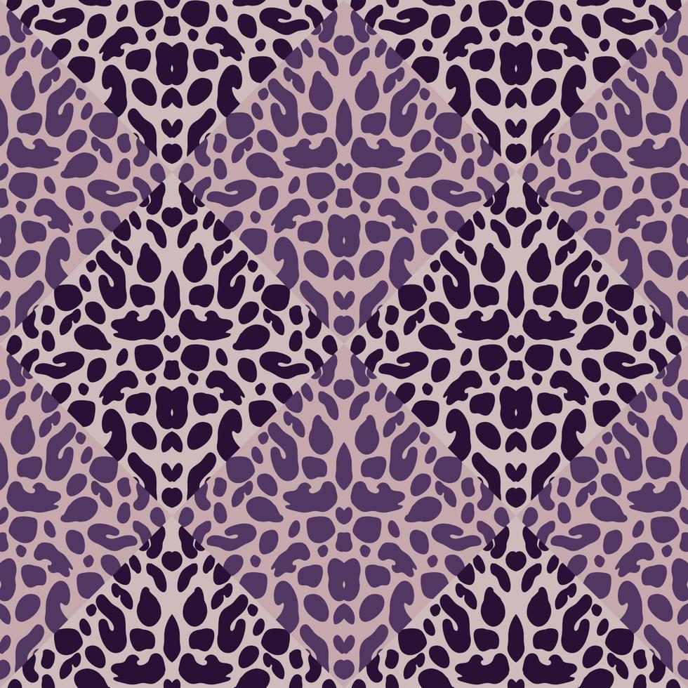 design de padrão sem emenda de mosaico de pele de leopardo abstrato. fundo infinito de pele de animal geométrico. papel de parede de pele de chita vintage. vetor