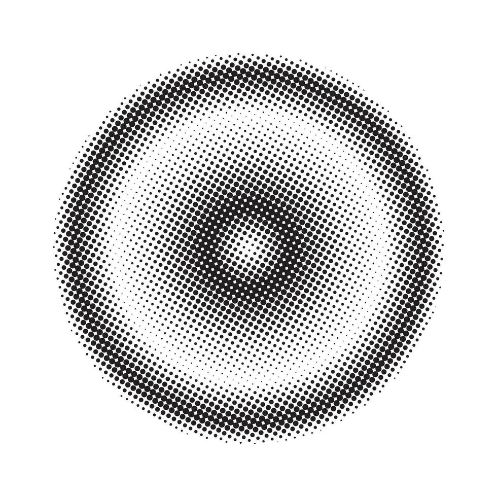 fundo de formas de círculos de meio-tom grunge abstrato vetor