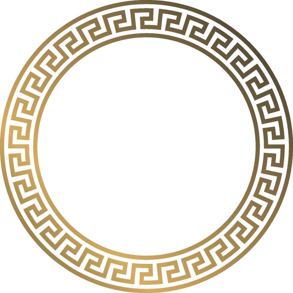 ilustração de círculo de moldura dourada de luxo 4 vetor