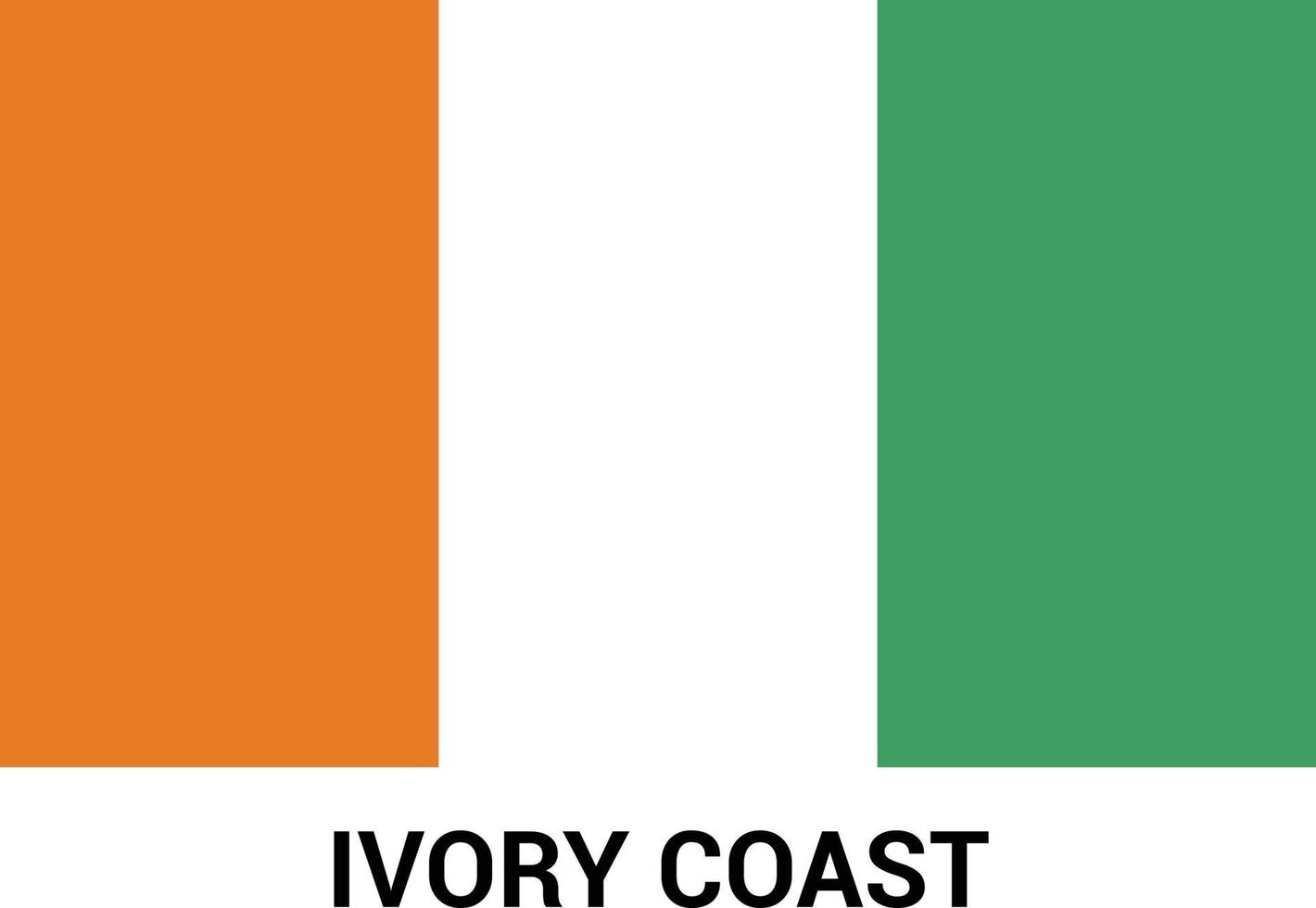 vetor de design de bandeira da costa do marfim