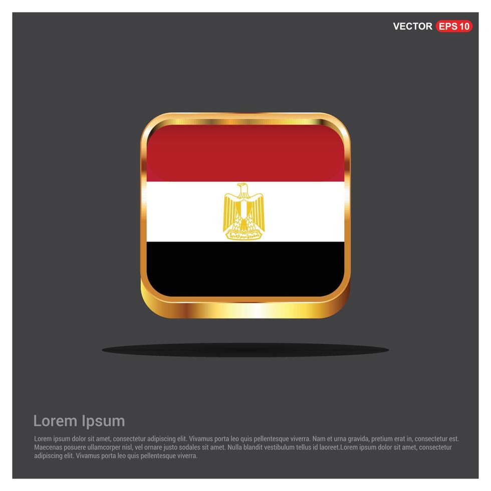 vetor de design de bandeira do Egito