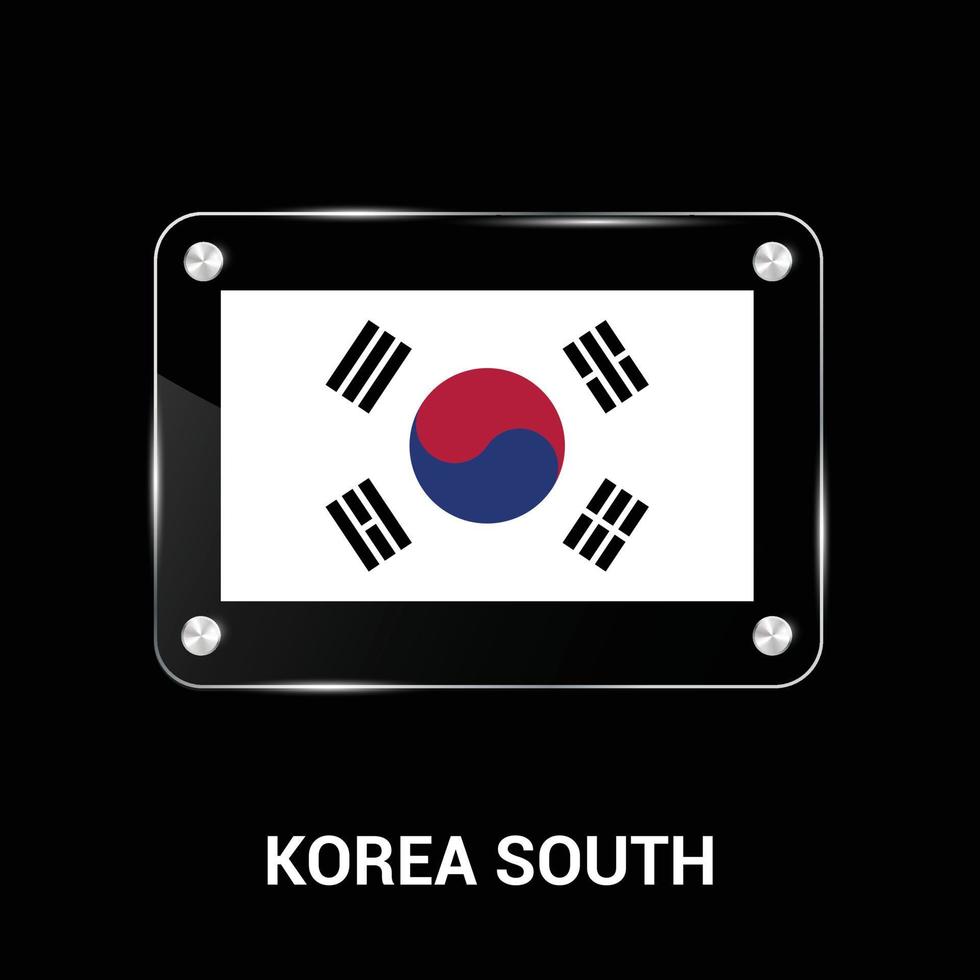 vetor de design de bandeiras da coreia do sul
