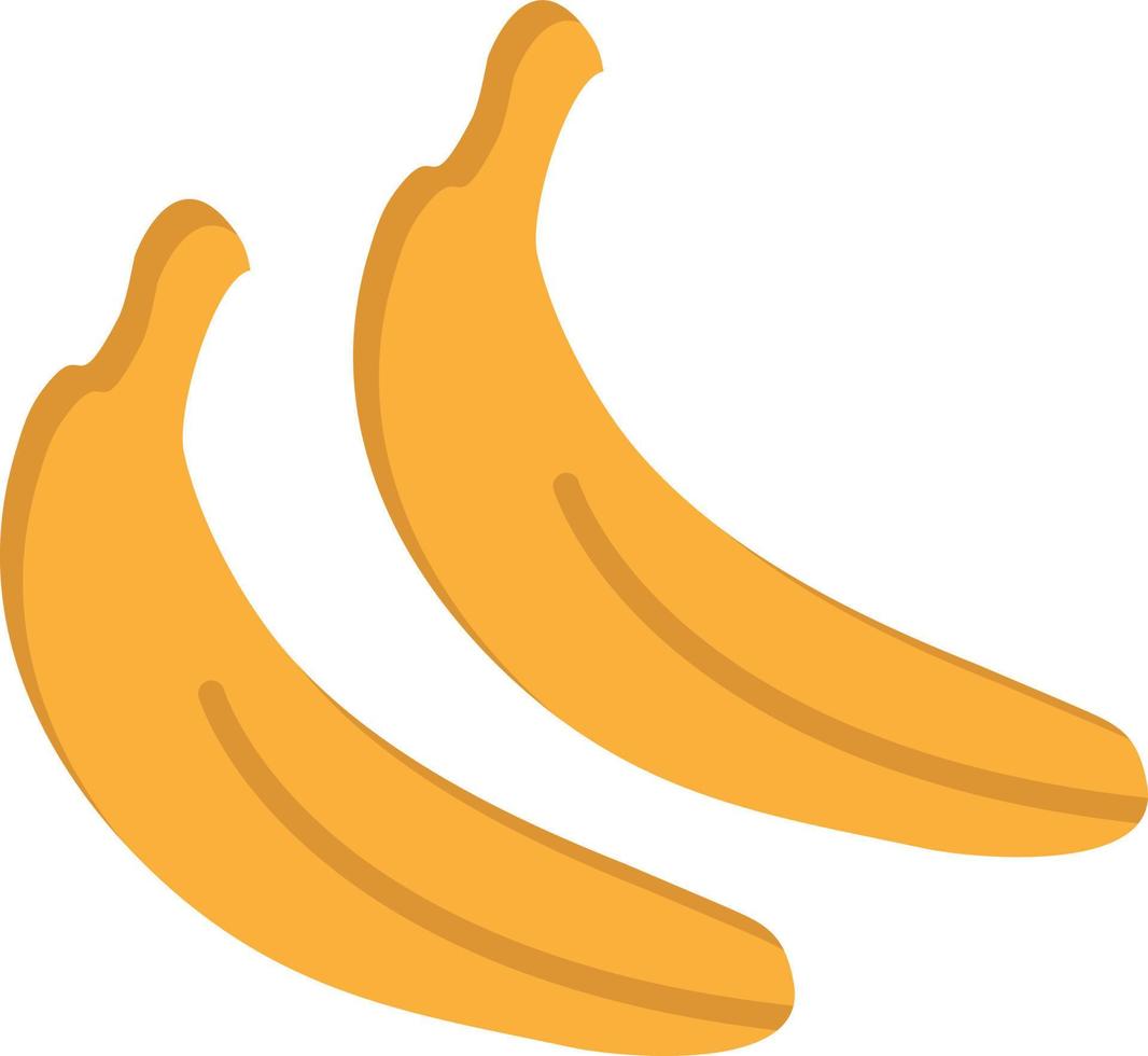 modelo de banner de ícone de vetor de ícone de cor plana de frutas de comida de banana