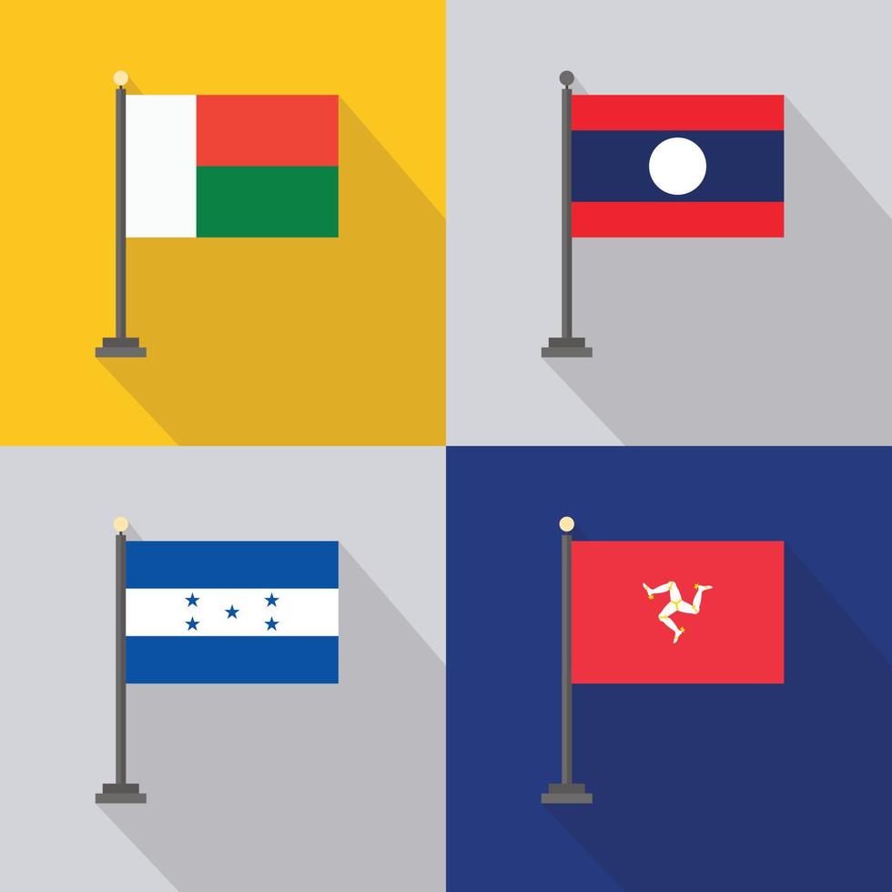 vetor de design de bandeiras de países do mundo