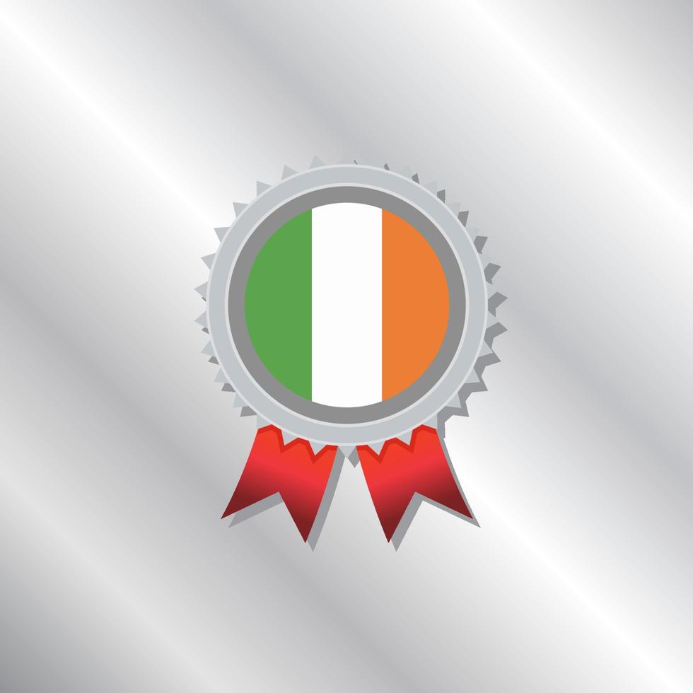 ilustração do modelo de bandeira da irlanda vetor