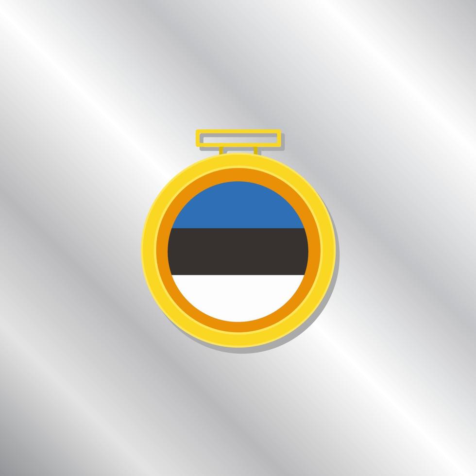 ilustração do modelo de bandeira da estônia vetor