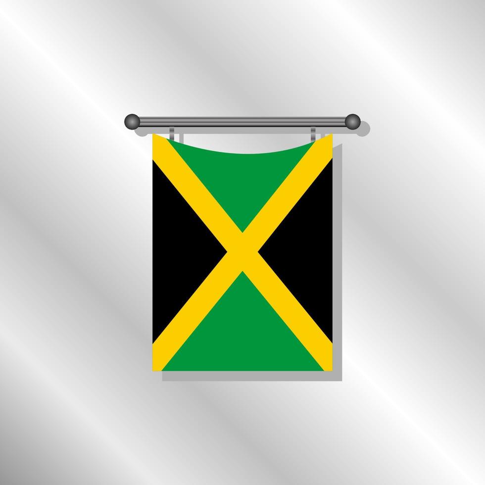 ilustração do modelo de bandeira da jamaica vetor