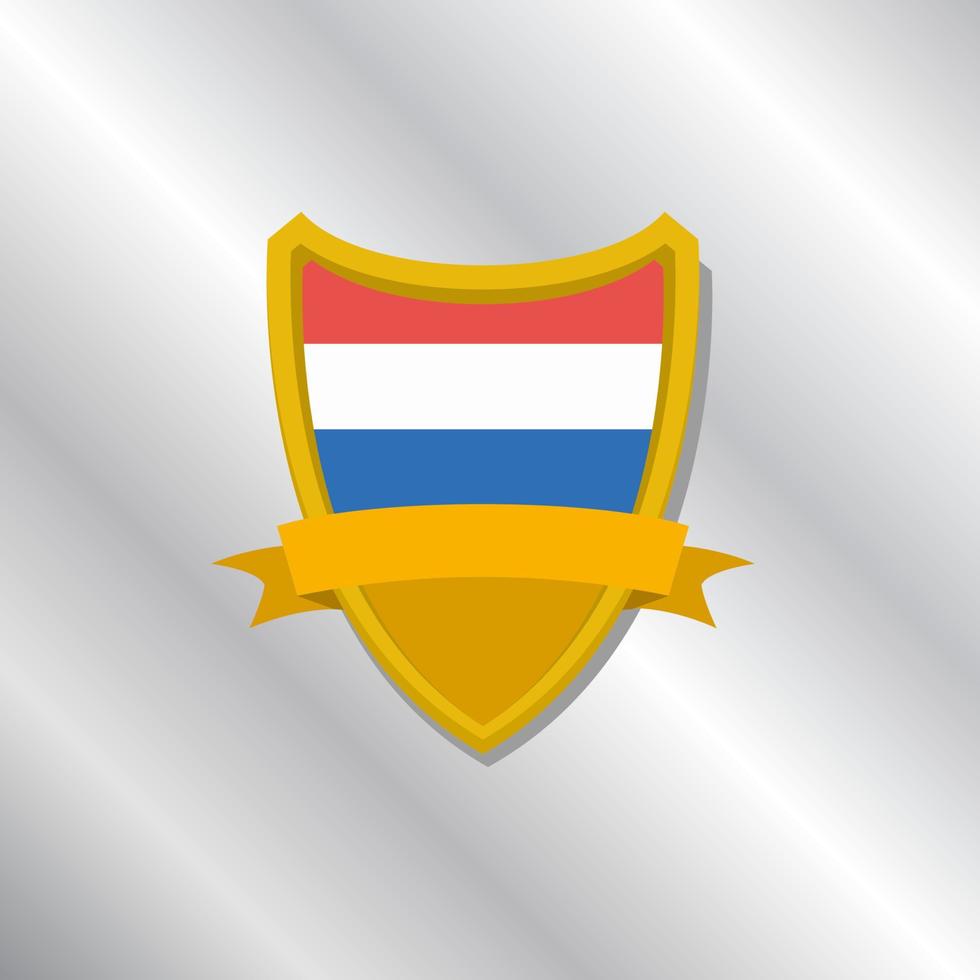 ilustração do modelo de bandeira do luxemburgo vetor