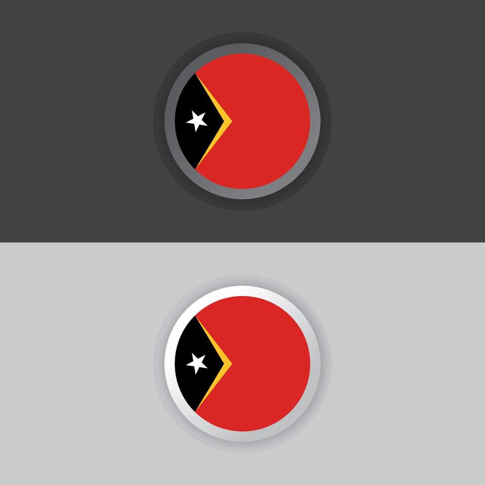 ilustração do modelo de bandeira de timor leste vetor