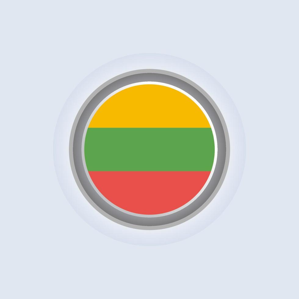 ilustração do modelo de bandeira da lituânia vetor