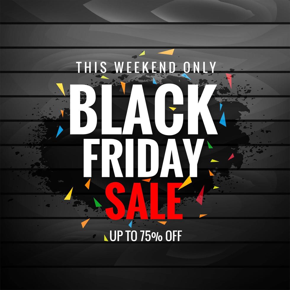 Black Friday Sale para fundo de layout de banner de textura vetor