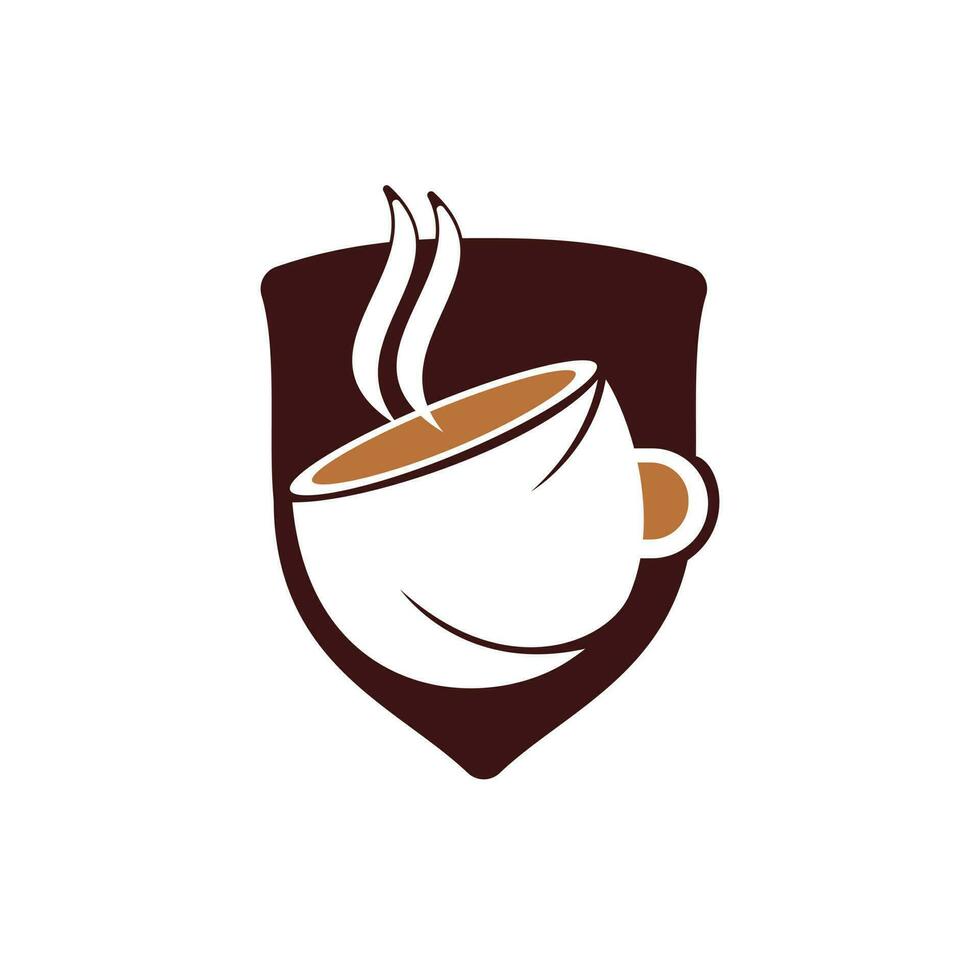 design de logotipo de vetor de café café. modelo de logotipo de ícone de xícara de café exclusivo.