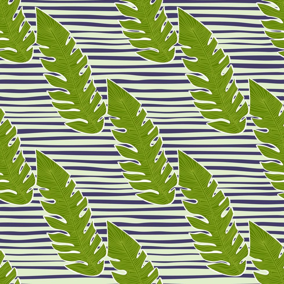 padrão tropical gráfico, folhas de palmeira sem costura fundo floral. vetor