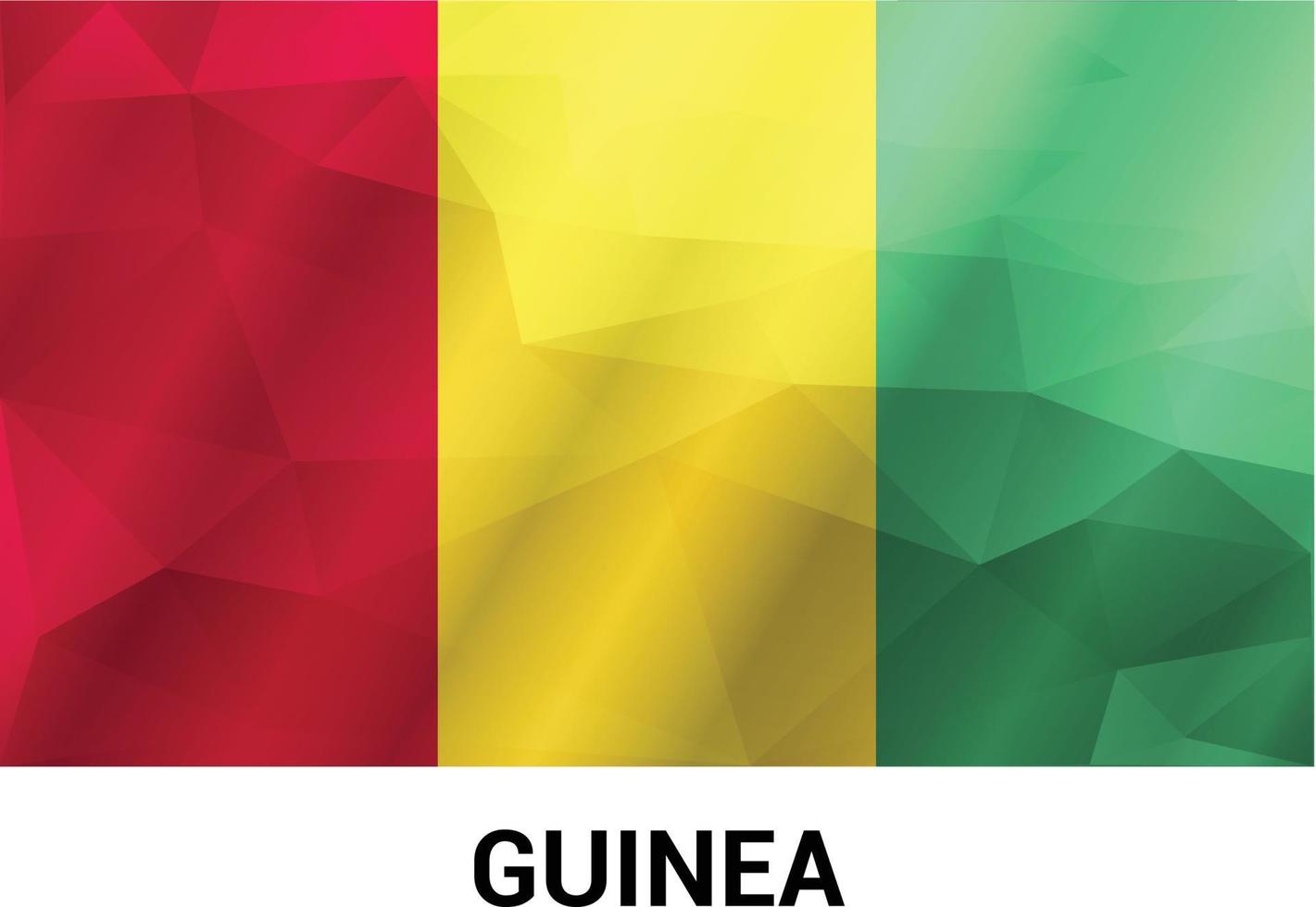 vetor de design de bandeiras da guiné
