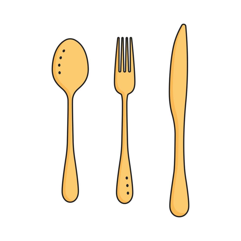 conjunto de utensílios de cozinha. utensílios de cozinha e eletrodomésticos, utensílios de cozinha, conjunto de ícones de utensílio. estilo doodle. vetor