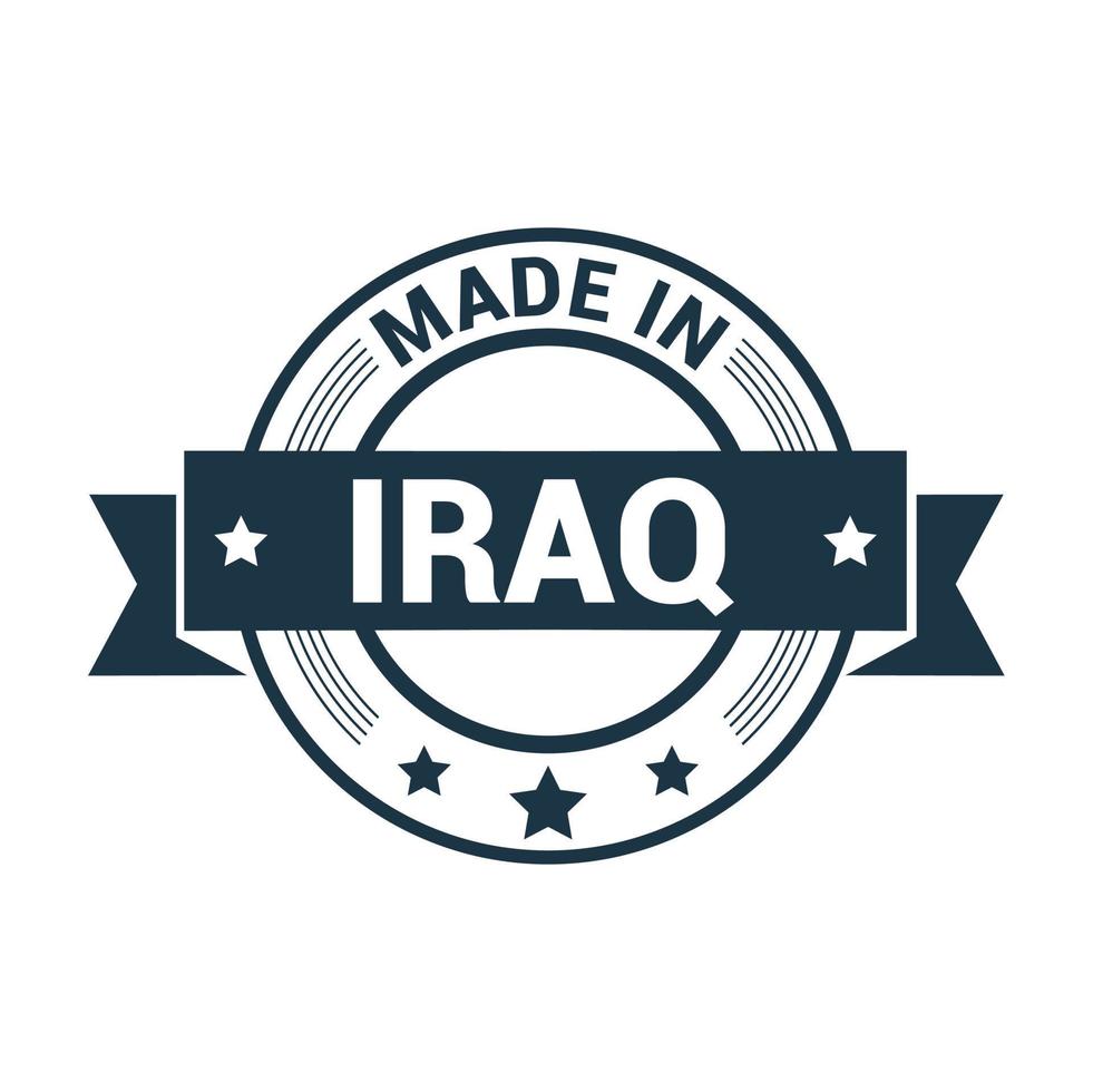 vetor de design de selo do iraque
