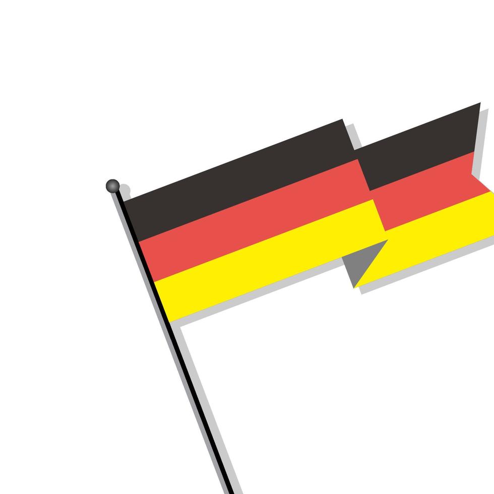ilustração do modelo de bandeira da alemanha vetor
