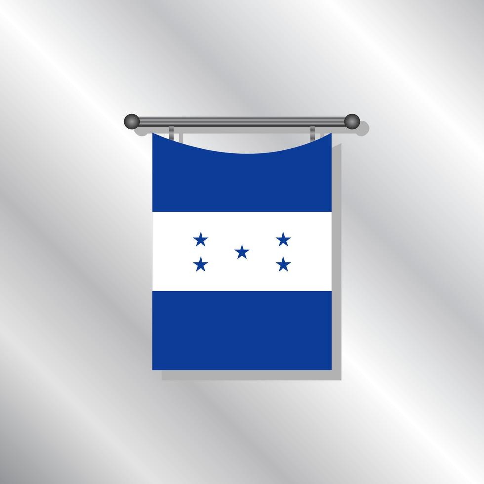 ilustração do modelo de bandeira de honduras vetor