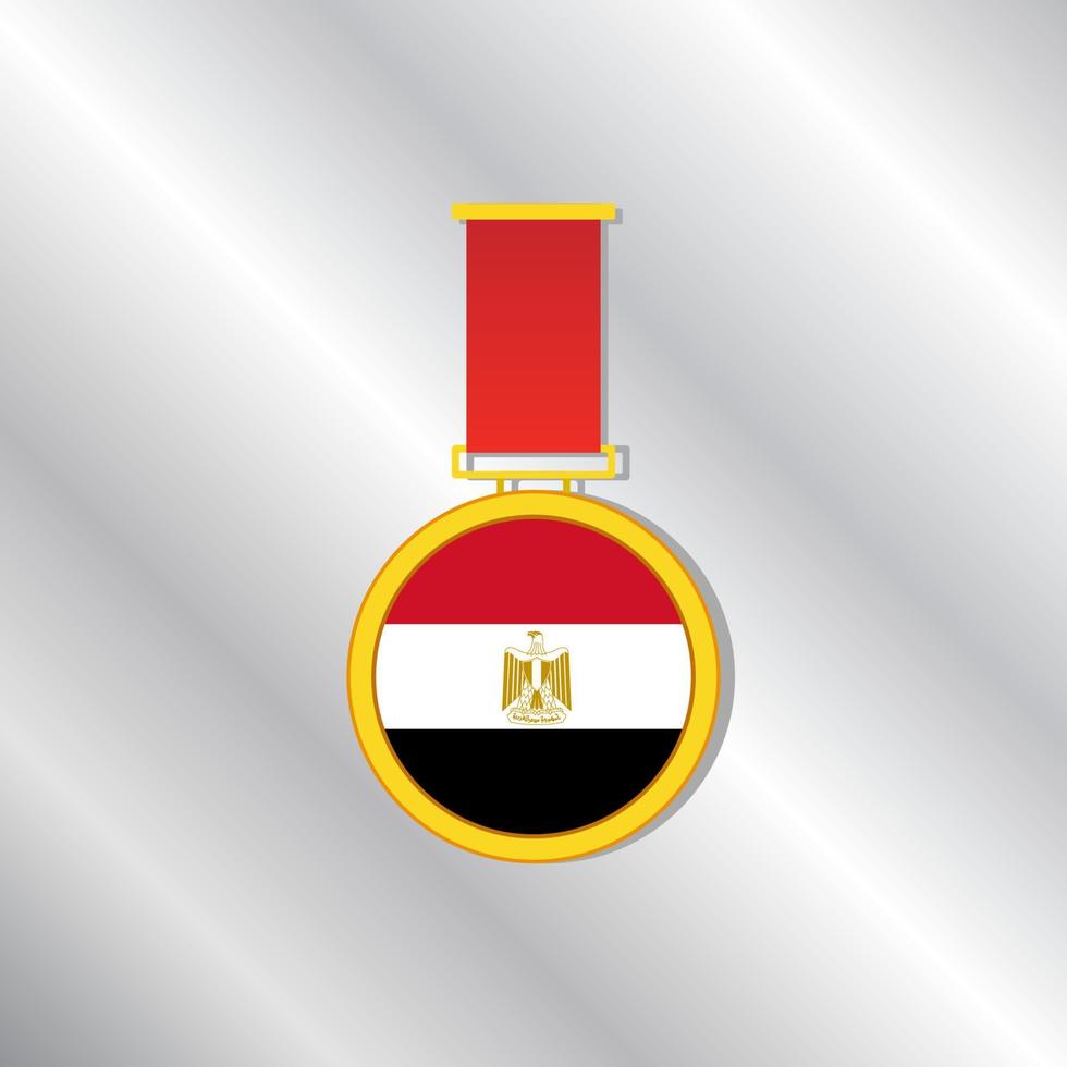 ilustração do modelo de bandeira do Egito vetor