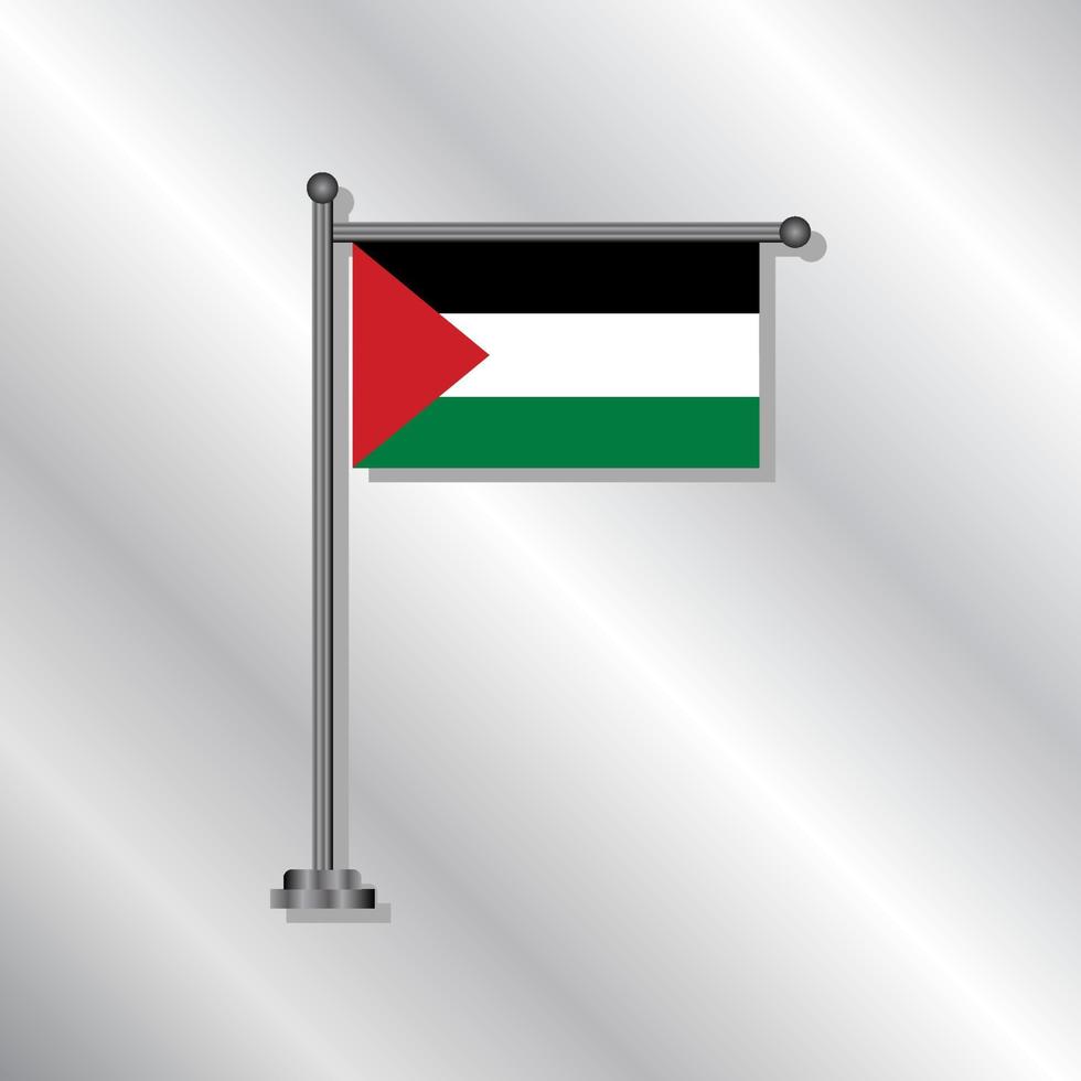 ilustração do modelo de bandeira da Palestina vetor