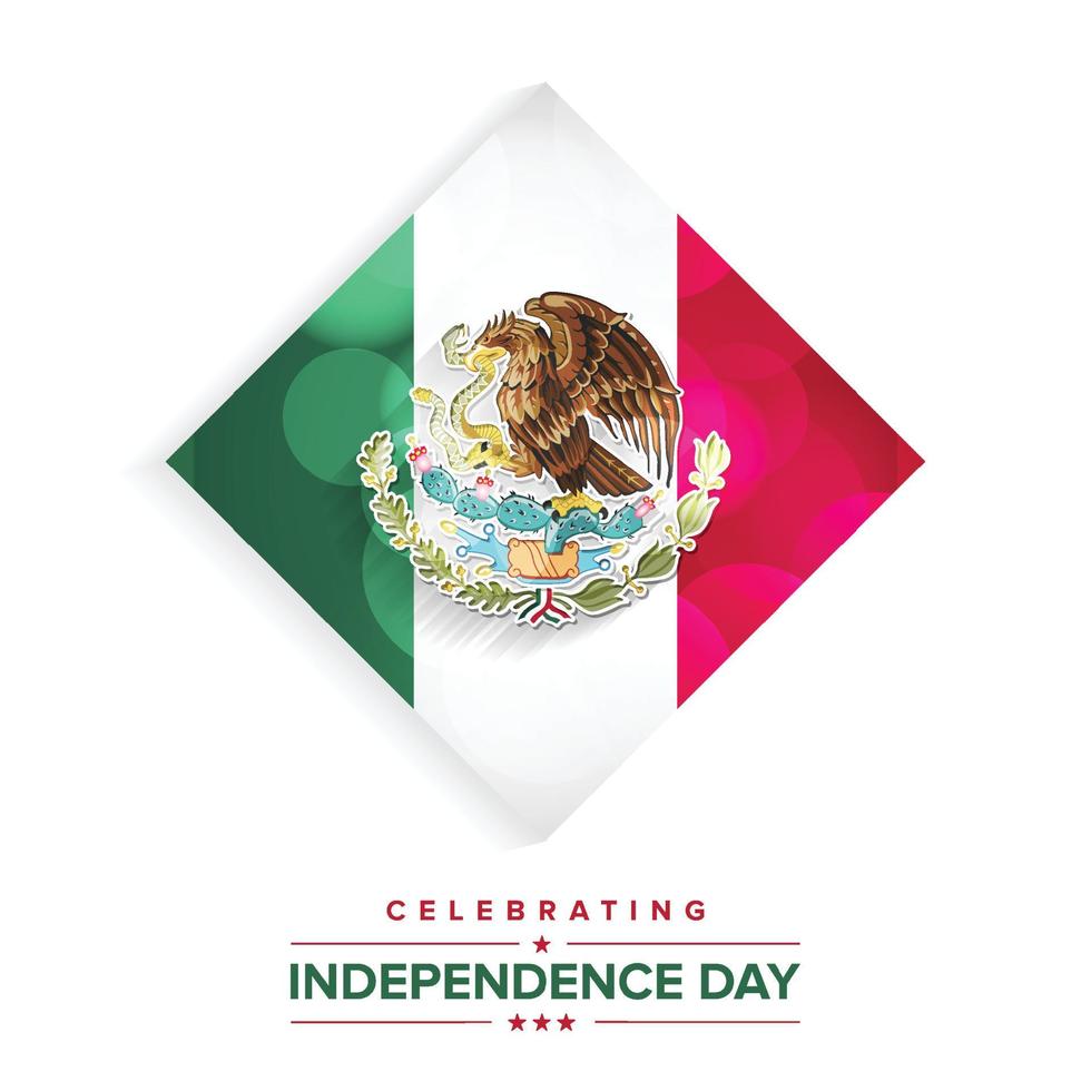 vetor de design do dia da independência do méxico